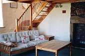 Lounge at The Coach House holiday cottage, nr Berwick, Northumberland, UK